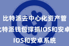 比特派去中心化资产管理  比特派钱包撑抓IOS和安卓系统