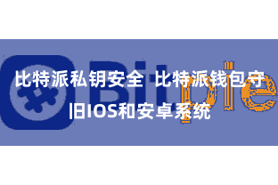 比特派私钥安全 比特派钱包守旧IOS和安卓系统